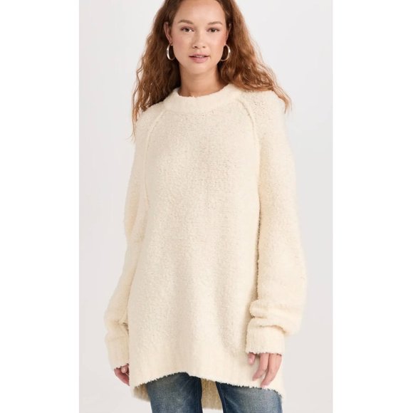 Free People $168 Teddy Sweater Tunic NEW - Picture 1 of 6